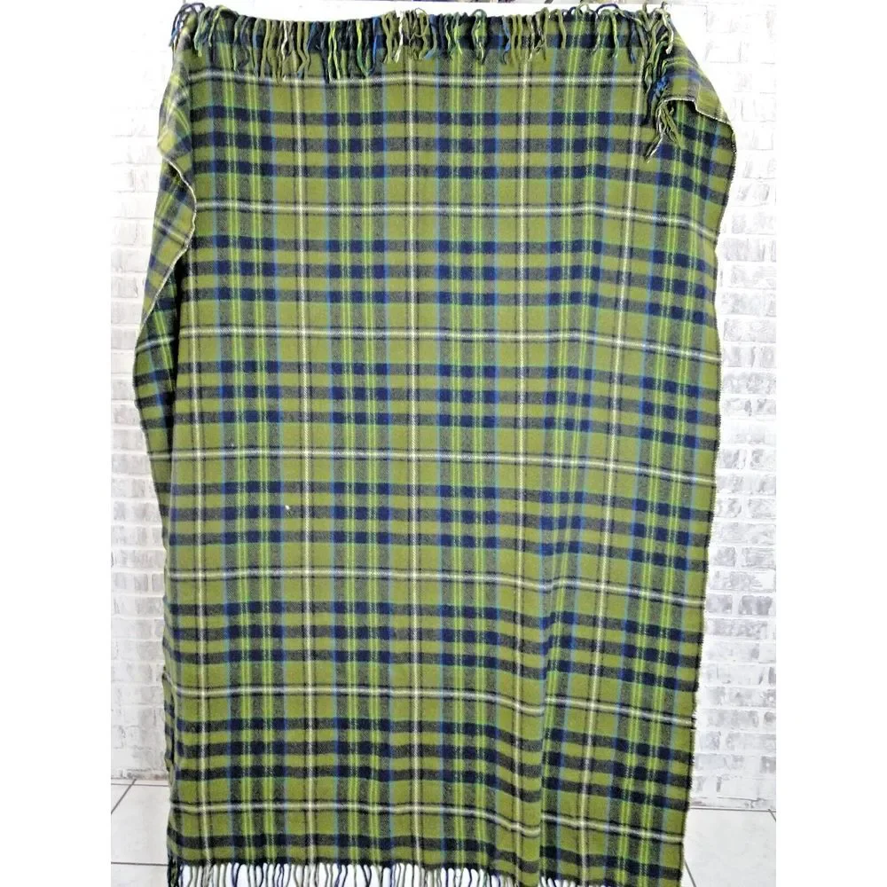 Vintage‎ Pendleton Stadium Blanket Robe In A Bag Wool 52x70 carry Case Pillow